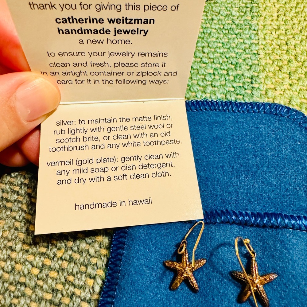 Small Starfish Dangle Earrings - image 4